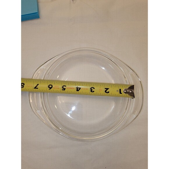 Pyrex Replacement LID #682-C Clear Glass W/ Tab Handles for 1 QT Casserole Dish - Picture 4 of 4